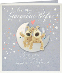Cute Boofle Birthday Card For My Gorgeous Wife