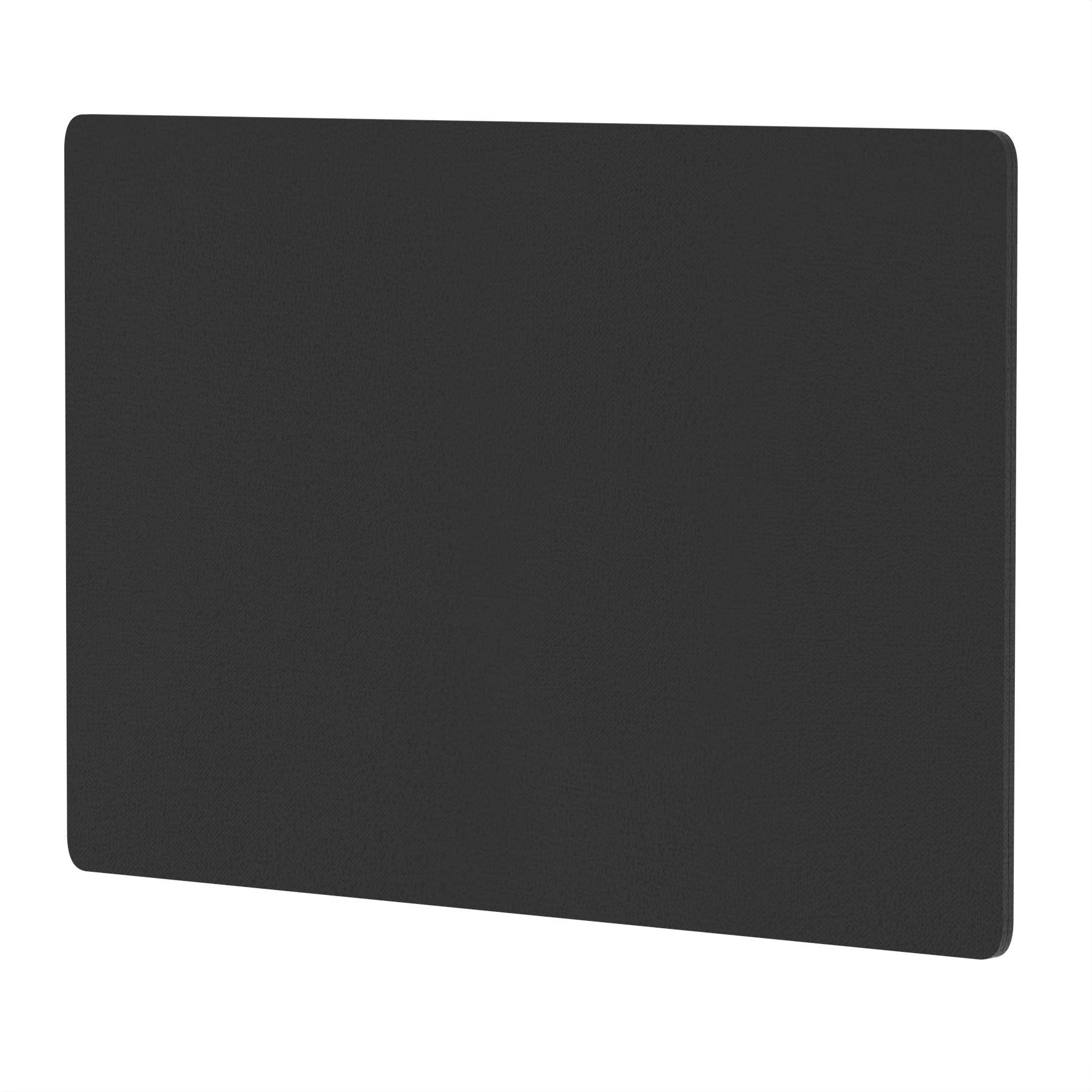Dynamic Air Back-to-Back Desk Divider Screen W1200 x H800mm Black Fabric - HA03072 DD