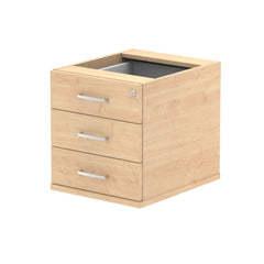 Dynamic Impulse 3 Drawer Fixed Pedestal Maple I001646 DD