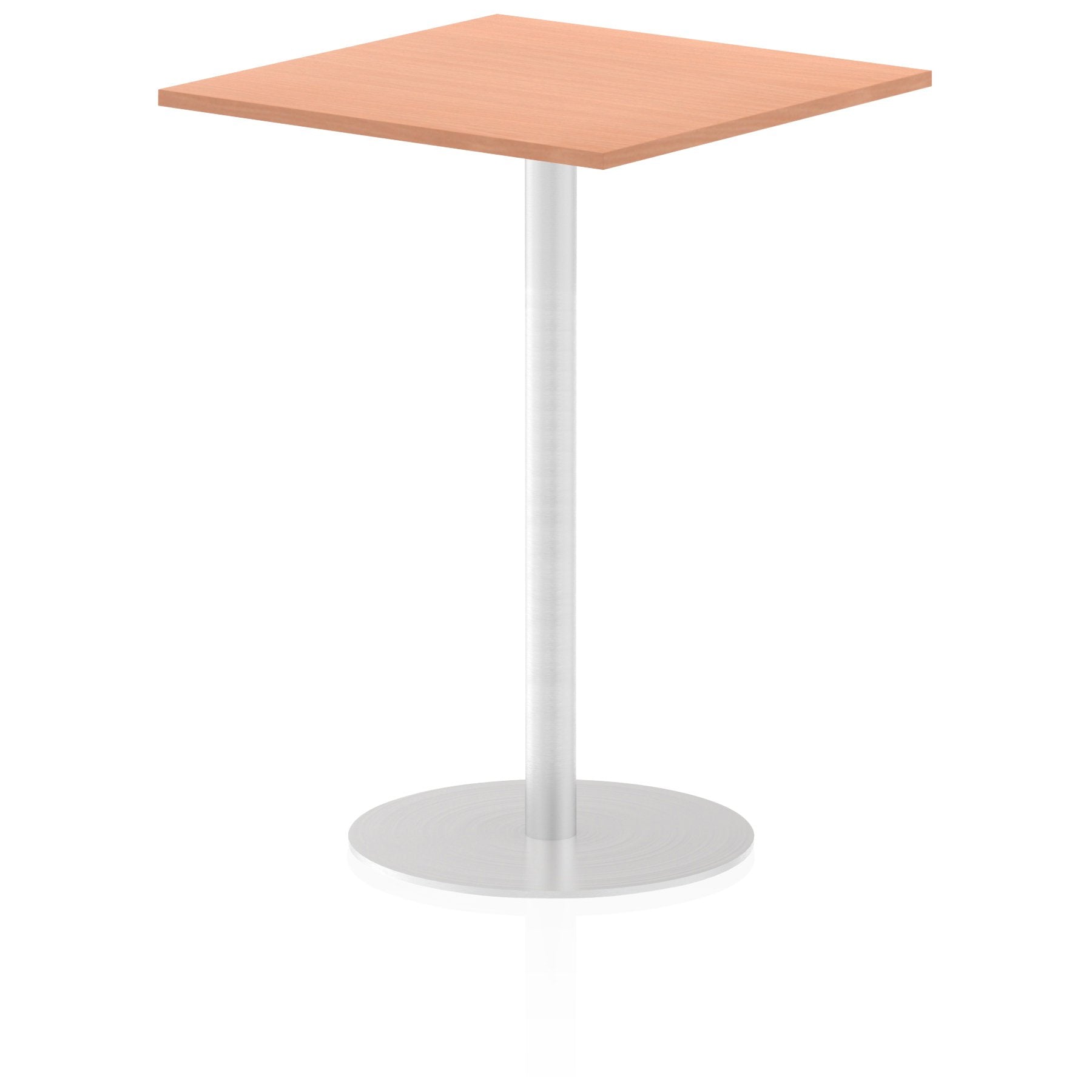 Dynamic Italia 800mm Poseur Square Table Beech Top 1145mm High Leg ITL0340 DD