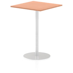 Dynamic Italia 800mm Poseur Square Table Beech Top 1145mm High Leg ITL0340 DD