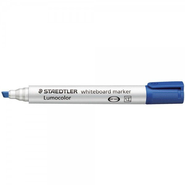 Staedtler Lumocolor Whiteboard Marker Chisel Tip 2-5mm Line Blue (Pack 10) - 351B-3