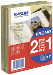 Epson Glossy Photo Paper 10 x 15cm 2 x 40 Sheets - C13S042167