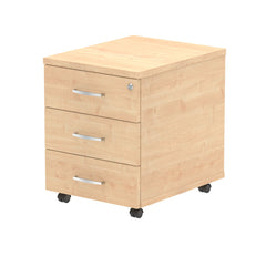 Dynamic Impulse 3 Drawer Mobile Pedestal Maple I000245 DD