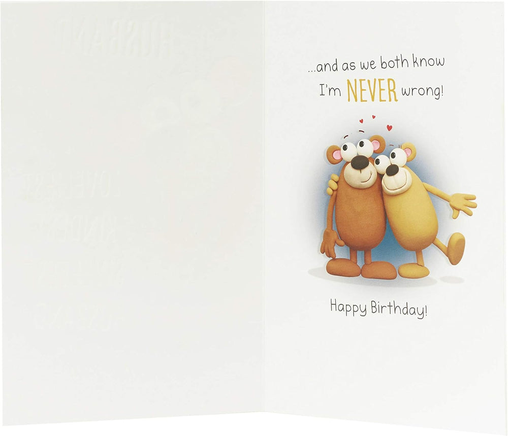 Funny Card for Husband Birthday Card