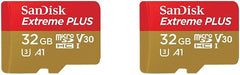 SanDisk Extreme PLUS 32GB SDHC Memory Card 2 Pack