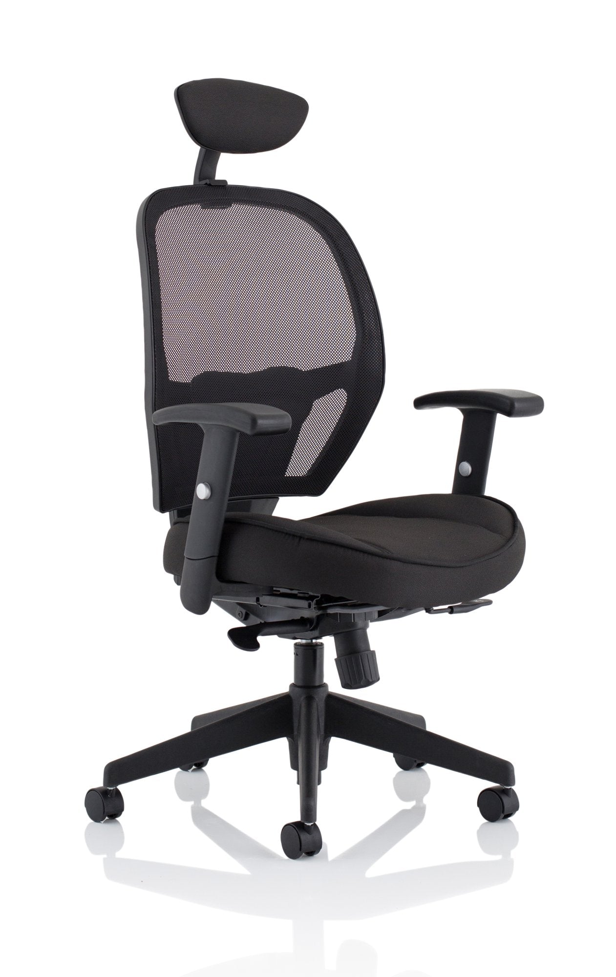 Denver Black Mesh Chair With Headrest KC0283 DD
