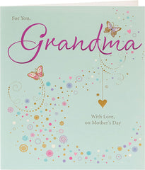 Grandma, Happy Mother's Day Card from Grandchild Mother's Day Card