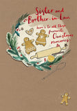 Christmas Card for Sister and Brother-in-Law – Festive Open Greeting Card