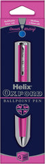 Helix Oxford Premium Pink Ballpoint Pen – Blue Ink