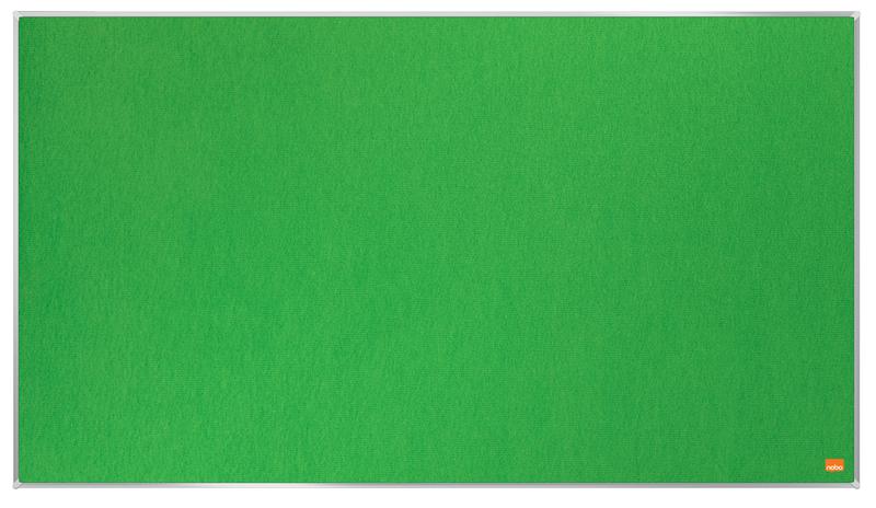 Nobo Impression Pro Widescreen Green Felt Noticeboard Aluminium Frame 890x500mm 1915425