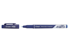Pilot FriXion Erasable Fineliner Pen 1.3mm Tip 0.45mm Line Blue (Pack 12) - 4902505560507