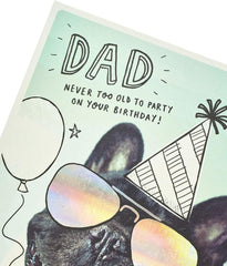 Funny Pug Dad Birthday Card