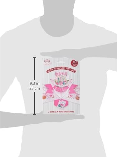 Happy Birthday Cake Pop-Up Greeting Card Original Second Nature 3D Pop Up Cards