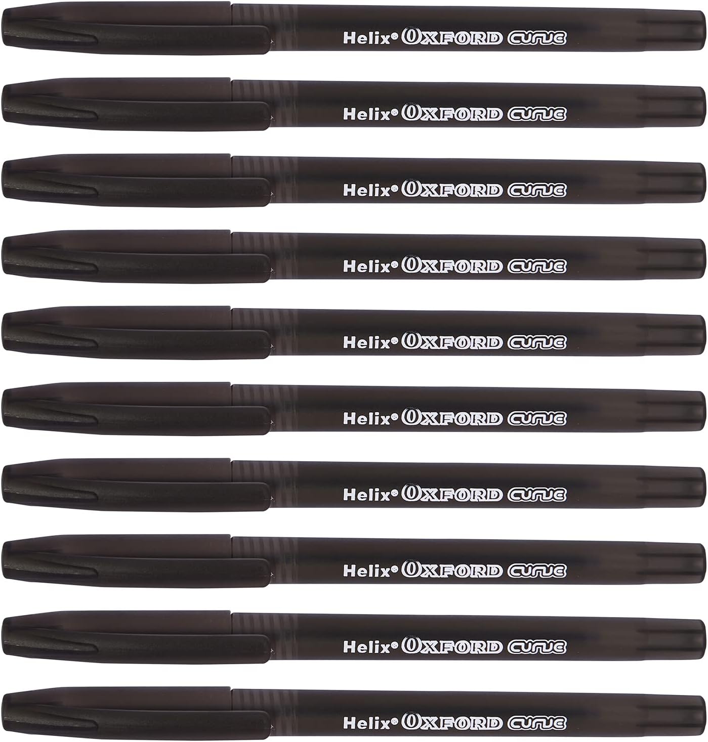 WRITING CURVE PENS X10 BLACK