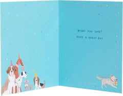 UK Greetings Birthday Card from The Dog, for Him/Her/Friend, Cute Design