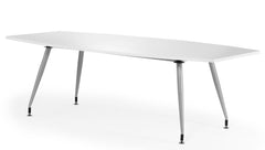 Dynamic High Gloss 2400mm Writable Boardroom Table White Top I003059 DD