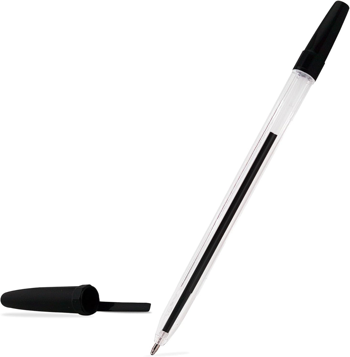 Ballpoint Pens – Black Ink (Pack of 50) – Medium Tip, Smooth Writing, Office & School Use
