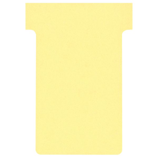 Nobo T-Cards A50 Size 2 Yellow (Pack 100) 2002004