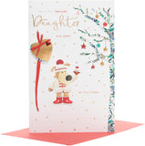 Boofle Embellished Christmas Card for a Very Special Daughter – Cute Festive Design