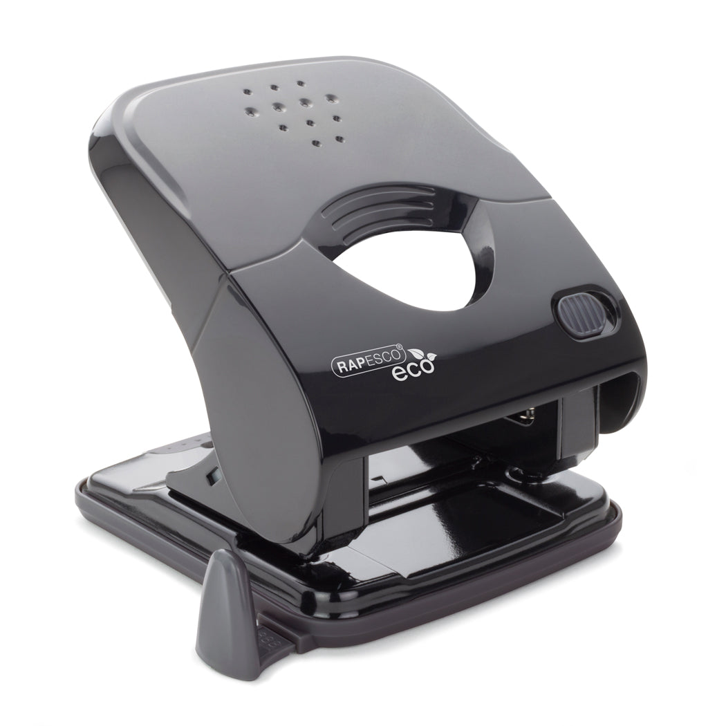 Rapesco Eco X5-40ps Less Effort 2 Hole Punch Plastic Black - 1525