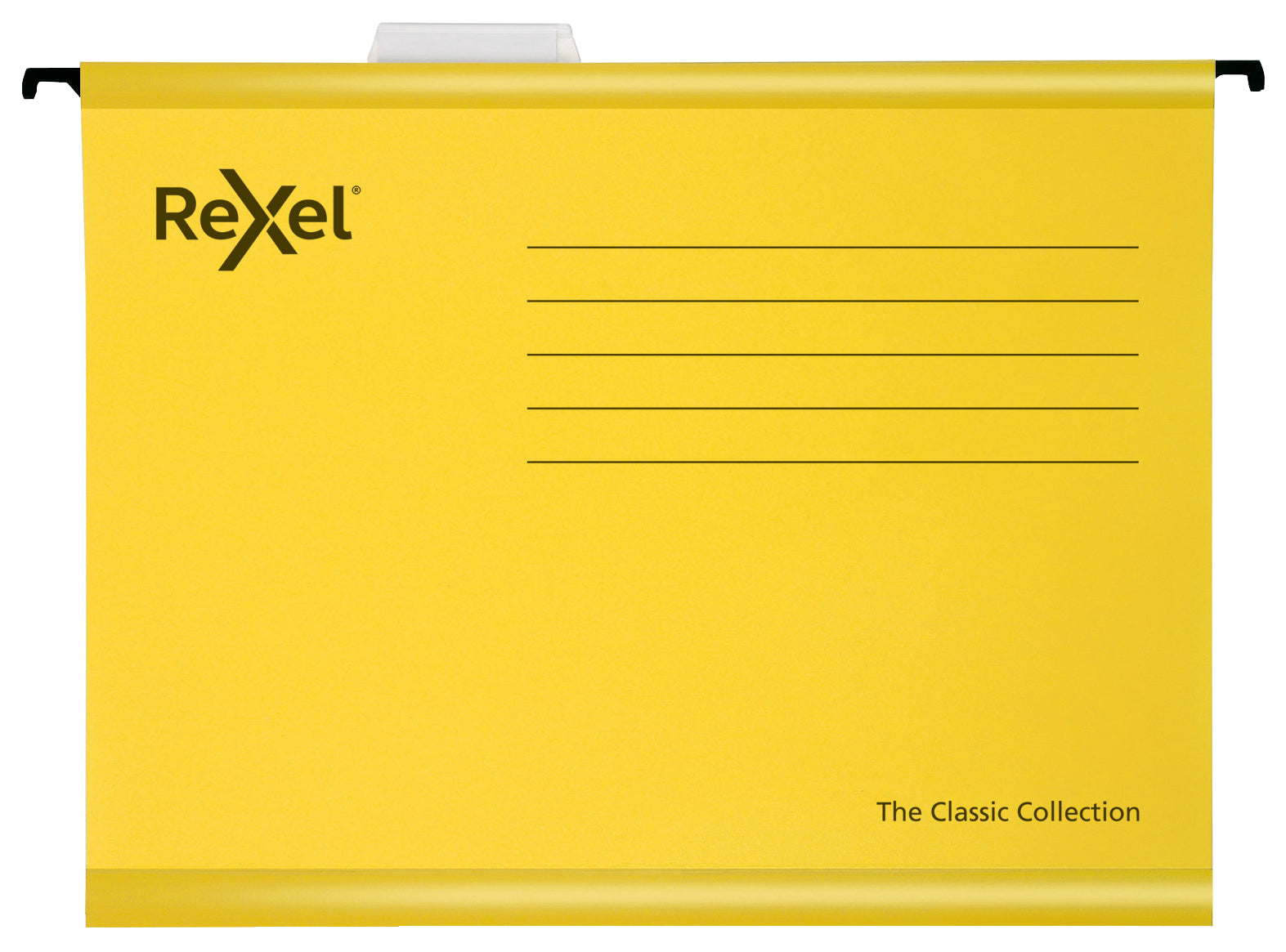 Rexel Classic A4 Suspension File Card 15mm V Base Yellow (Pack 25) 2115588 DD