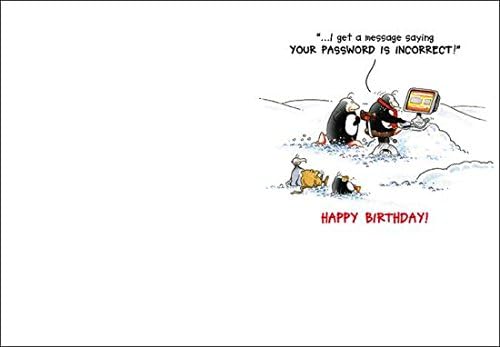 GBCC Incorrect Password greeting card featuring humorous design, perfect for sending funny messages to friends and family.