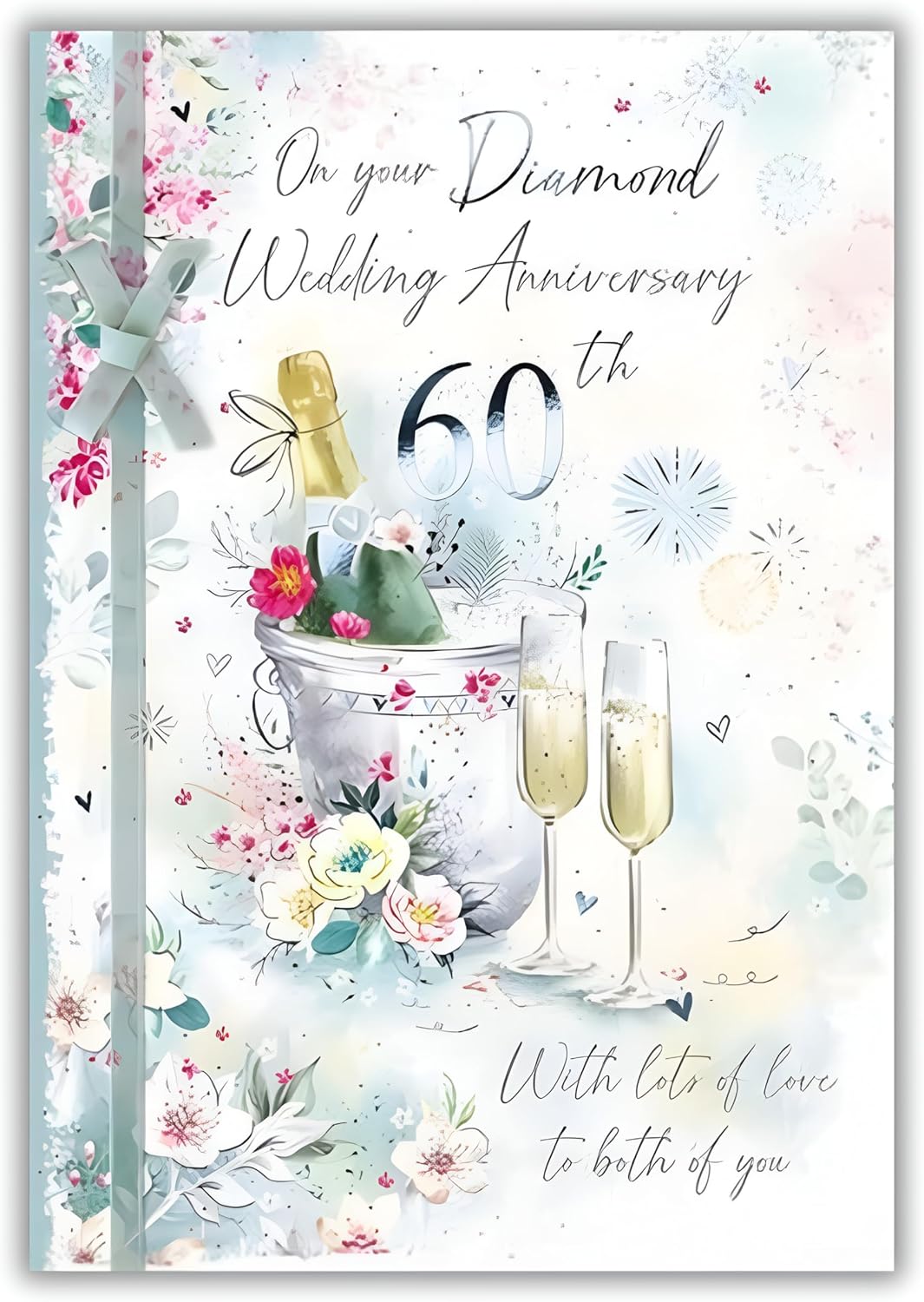 GBCC 60th Milestone Diamond Anniversary greeting card with elegant design for celebrating a special anniversary milestone.