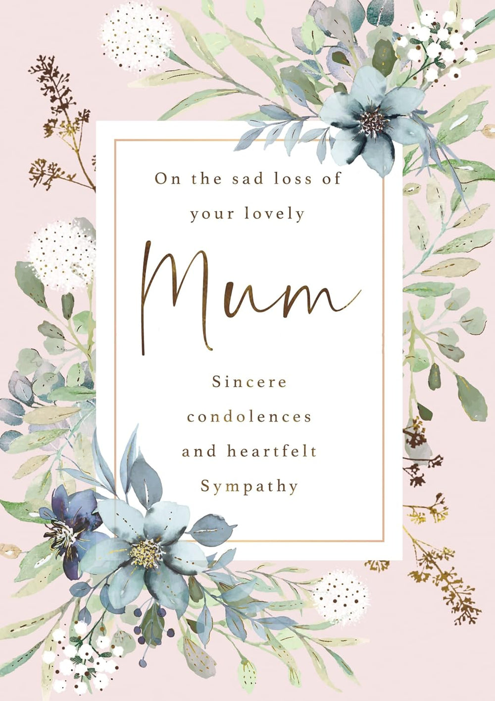 GBCC sympathy greeting card for loss of mother, featuring a heartfelt condolence message and respectful design.