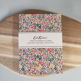 Set of three Cath Kidston floral print notebooks by GBCC, featuring mixed floral covers, ideal for stationery and writing.