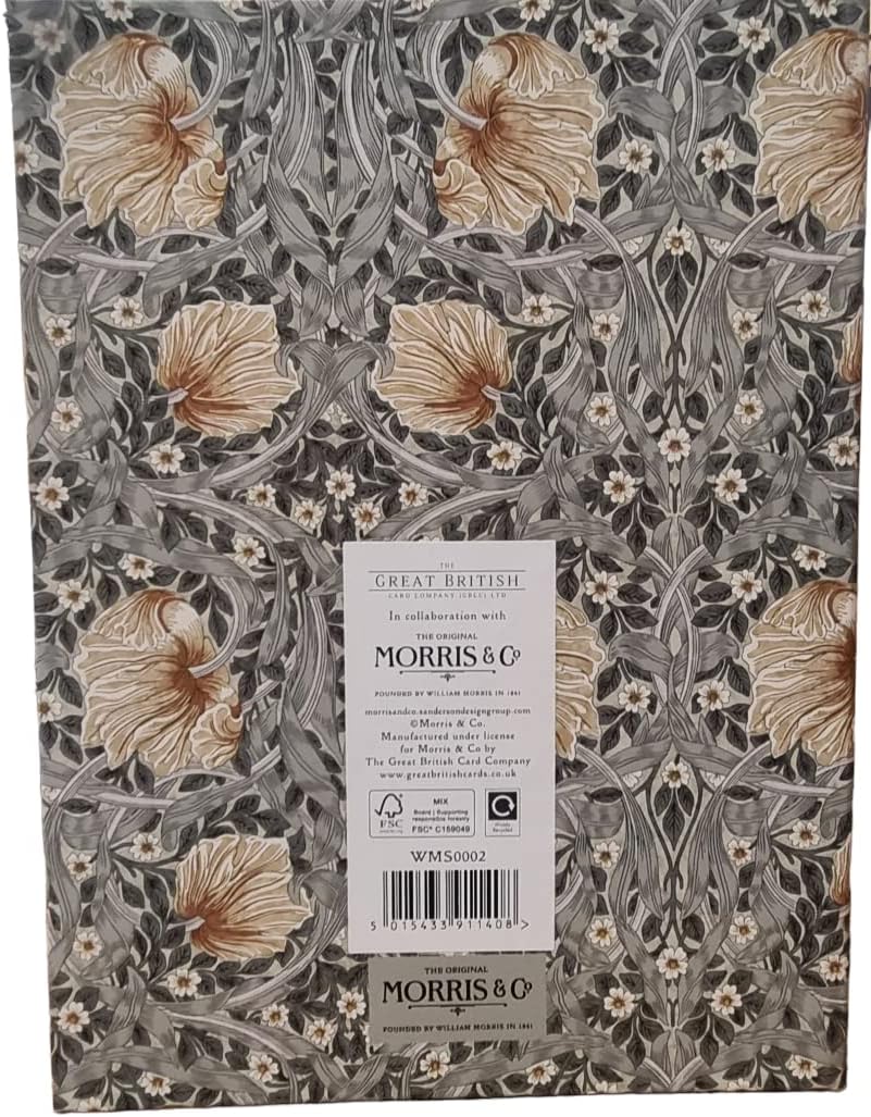 William Morris-themed stationery writing set by GBCC featuring floral designs and quality paper for elegant writing.