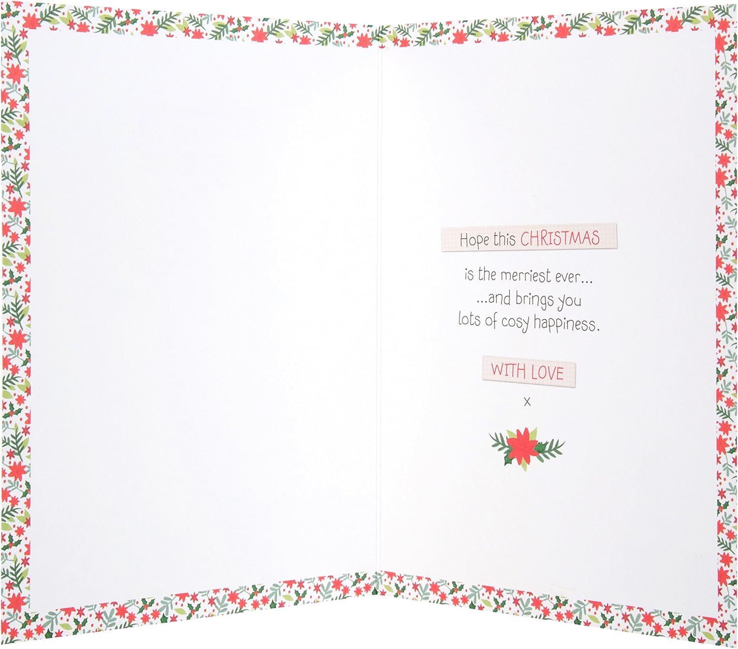 Nan and Grandad Christmas Greeting Card with Heartfelt Festive Wishes