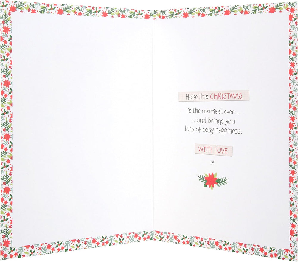 Nan and Grandad Christmas Greeting Card with Heartfelt Festive Wishes