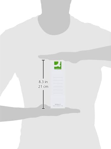 Q-Connect Lever Arch File Spine White 10 Labels