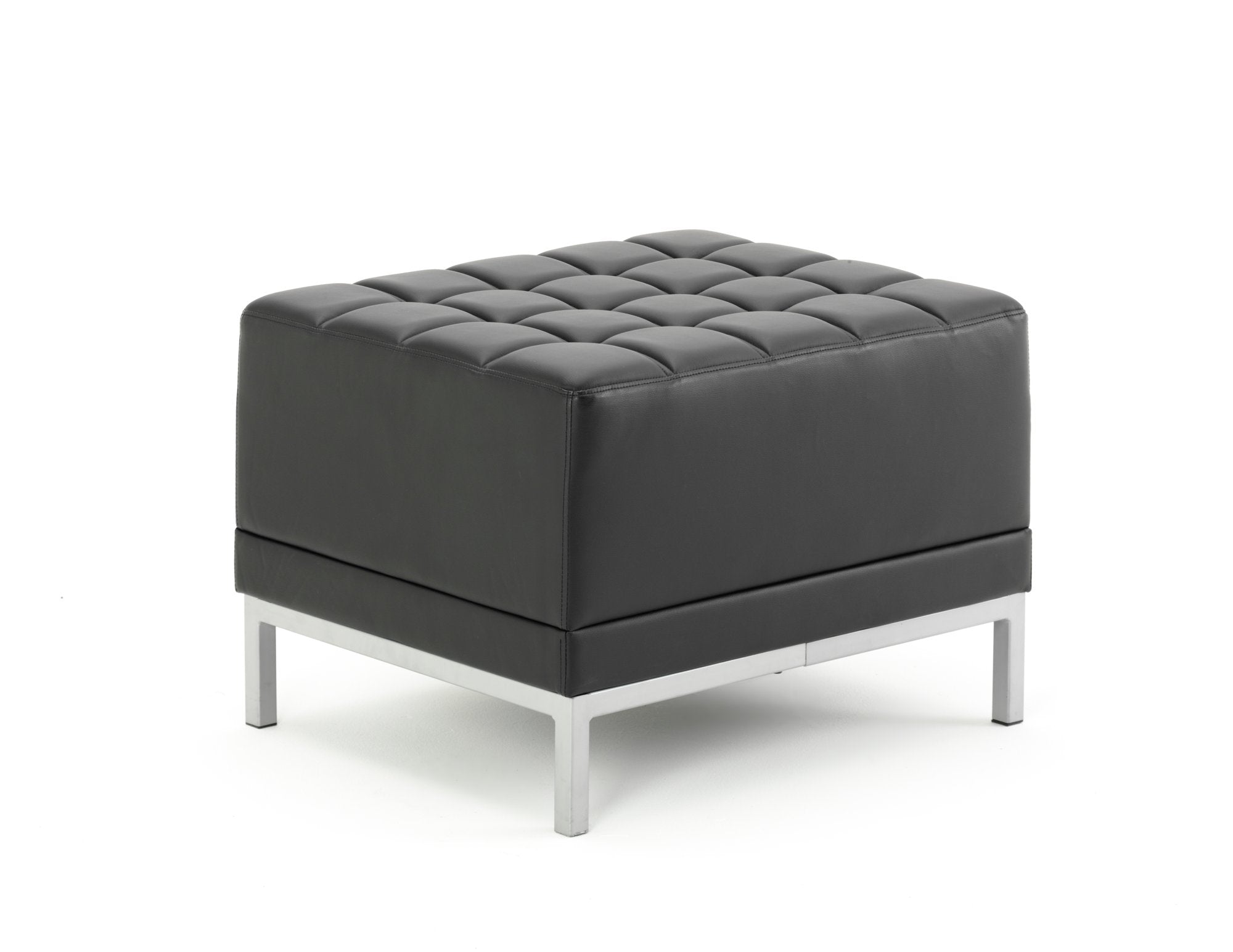 Infinity Modular Cube Chair Black Soft Bonded Leather BR000199 DD