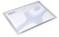 Rexel ICE Popper Wallet Polypropylene A4 Clear (Pack 5) 2101660