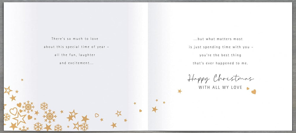 One I Love All I Want Is You 3D Cut Out Luxury Christmas Card – Xmas Greeting Cards