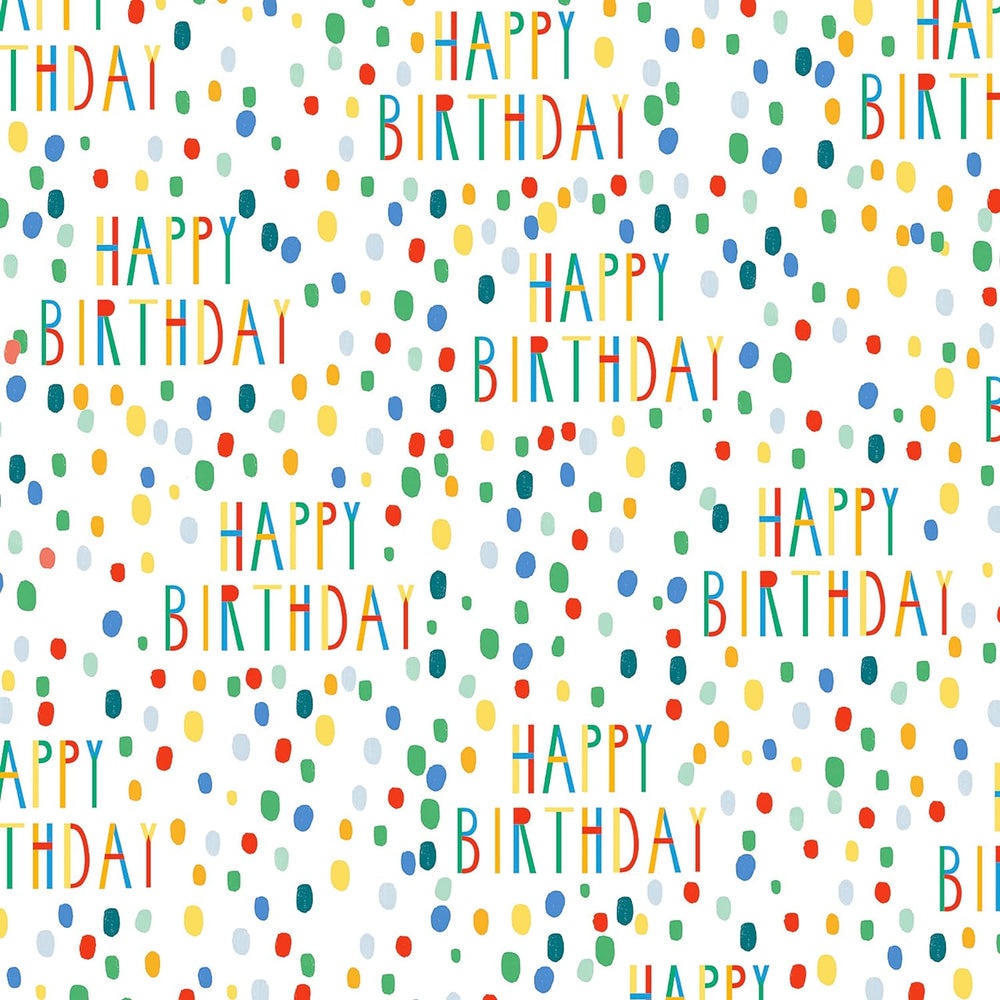 Birthday Wrapping Paper 2 Sheets & 2 Tags