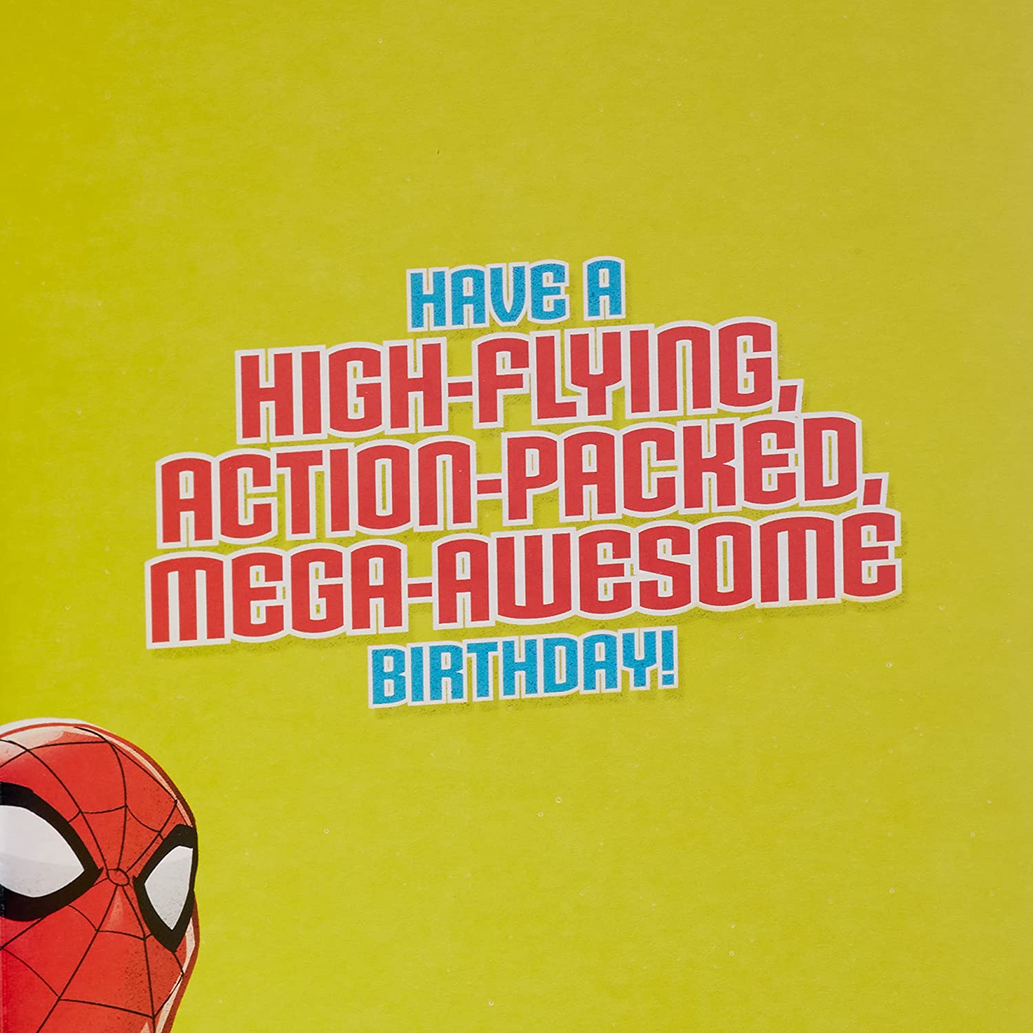 Marvel Spiderman 6th Birthday Card