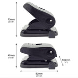 Rapesco ECO Medium 2-Hole Punch, 22 Sheets - Black
