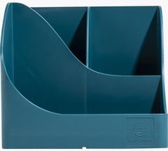 Exacompta Neo Deco Pen Wave Pen Pot 155 x 199 x 109mm Duck Blue (Each) - 69528D