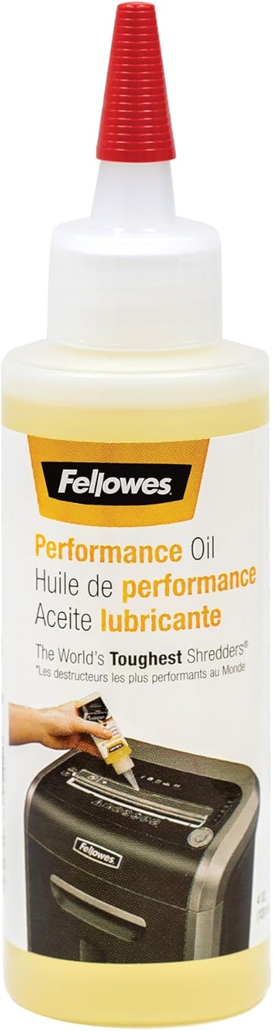 Fellowes Shredder Oil 120ml – Lubricant for Micro-Cut & Cross-Cut Paper Shredders