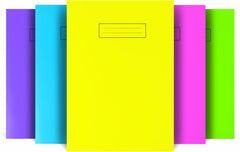 Silvine NBA4BT A4 Bright Exercise Notebook - Assorted Colours