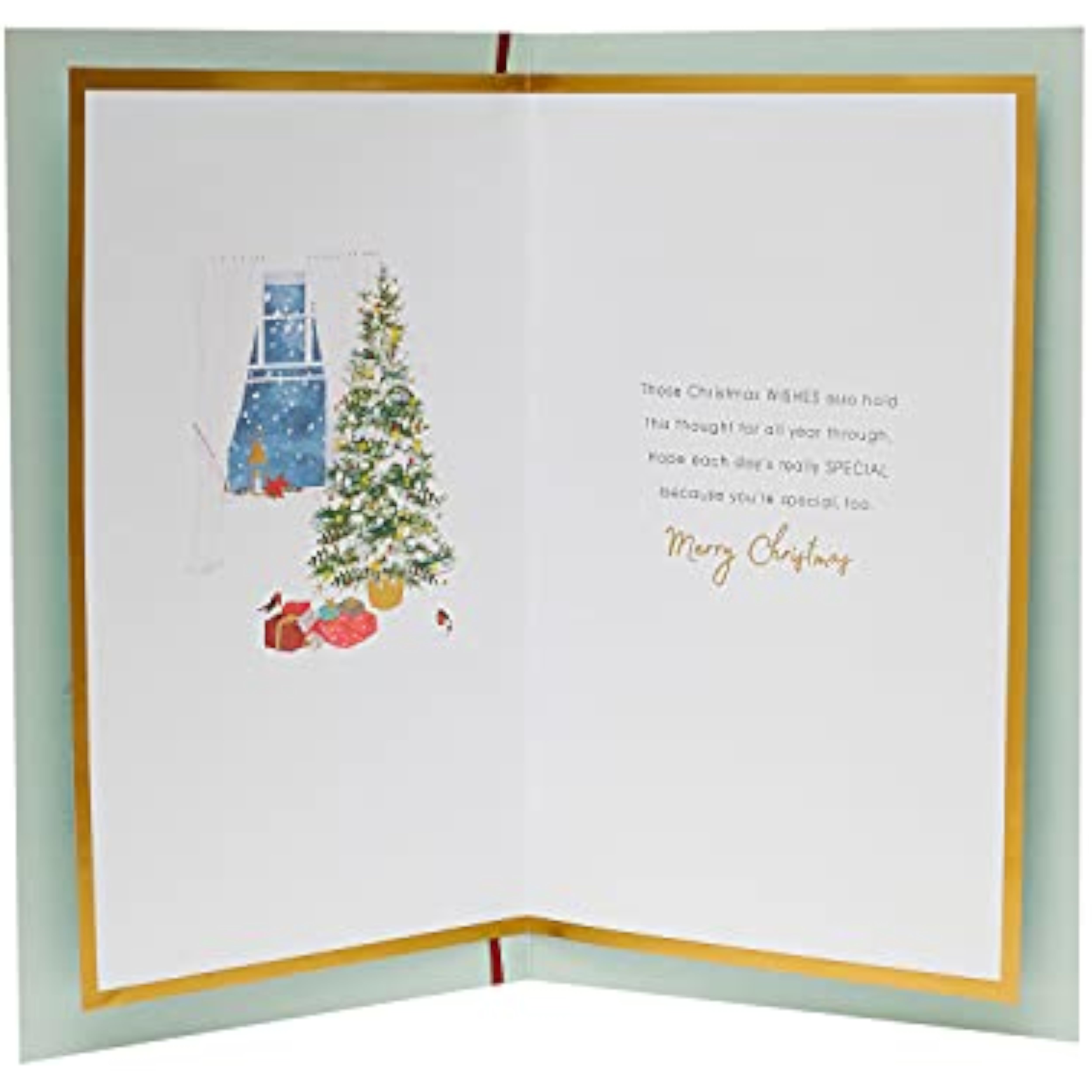 Front Door Scene Someone Special Christmas Card