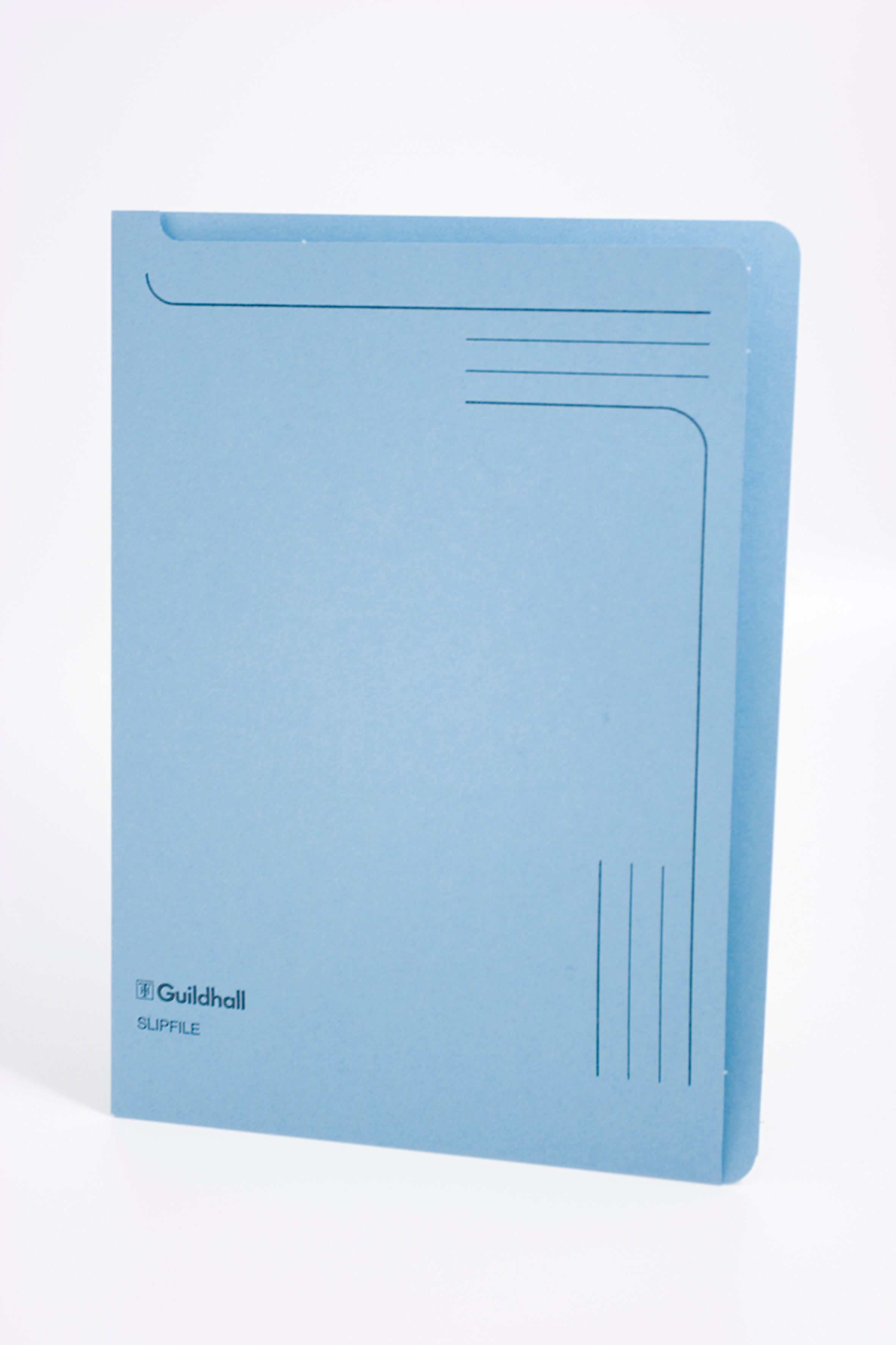 Guildhall Slipfile Manilla A4 Open 2 Sides 230gsm Blue (Pack 50) - 4601Z