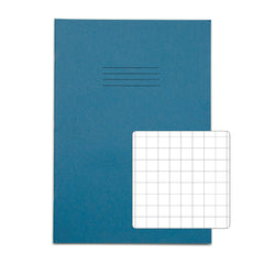Rhino A4 Exercise Book 80 Page 10mm Squares S10 Light Blue (Pack 50) - VEX668-1885-2 DD