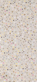 Four sheets of Glick heart-patterned tissue paper for gift wrapping, featuring colorful heart designs on white background.