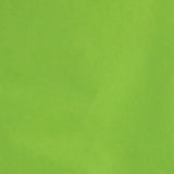 Four sheets of lime green tissue paper by Glick, each measuring 750mm by 500mm, suitable for gift packaging.