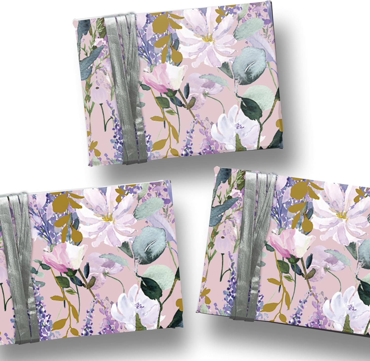 Glick Luxury Gift Wrap Tissue Paper in Buddleia color, elegant floral design for premium gift packaging, soft tissue texture.