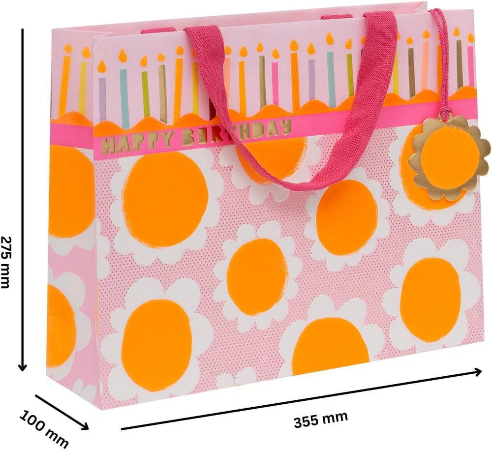 Large Glick Dazzling Greeting Card featuring colorful, eye-catching design suitable for various special occasions.